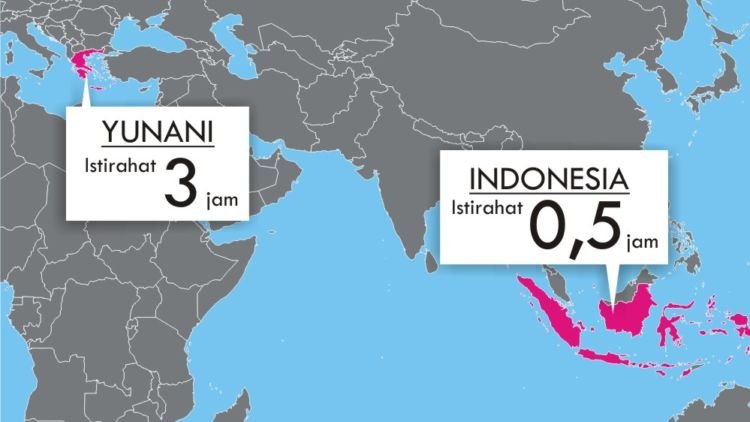 6 Negara dengan Waktu Istirahat Makan Siang Terlama di Dunia. Enak Banget Ada yang Sampai 3 Jam!