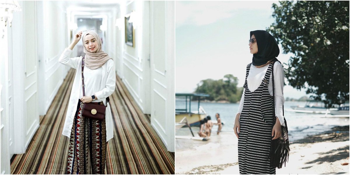 10 Gaya Hijab Pakai Kaus Putih dan Outer. Nyaman Dikenakan tanpa Takut Menerawang