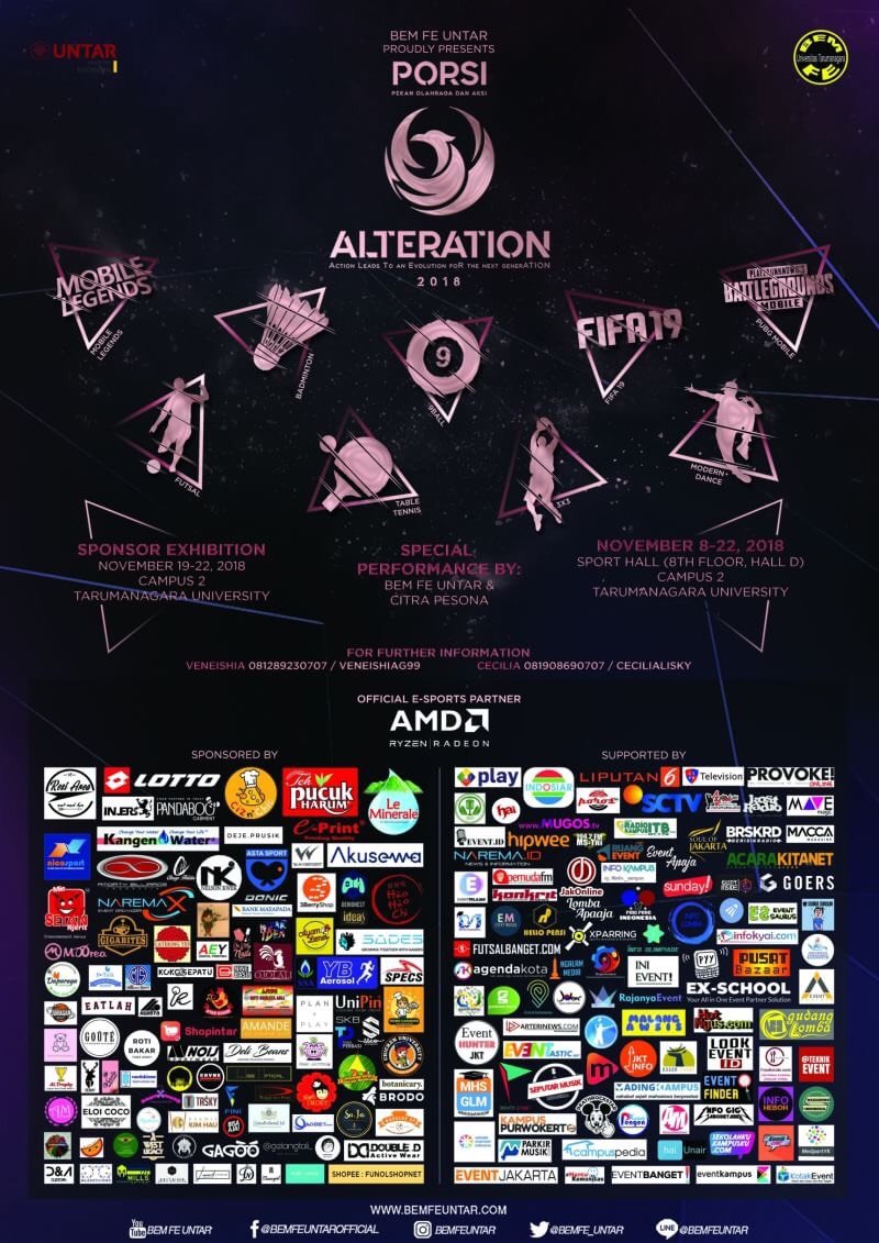 Porsi Alteration 2018, Acara Akbar Universitas Tarumanagara yang Hadirkan Banyak Kompetisi Untukmu!