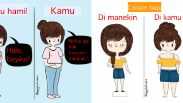 11+ Ilustrasi Kocak Ekspektasi VS Realita Perjuangan Para Cewek untuk Selalu Tampil Kece. Ngakak Bacanya