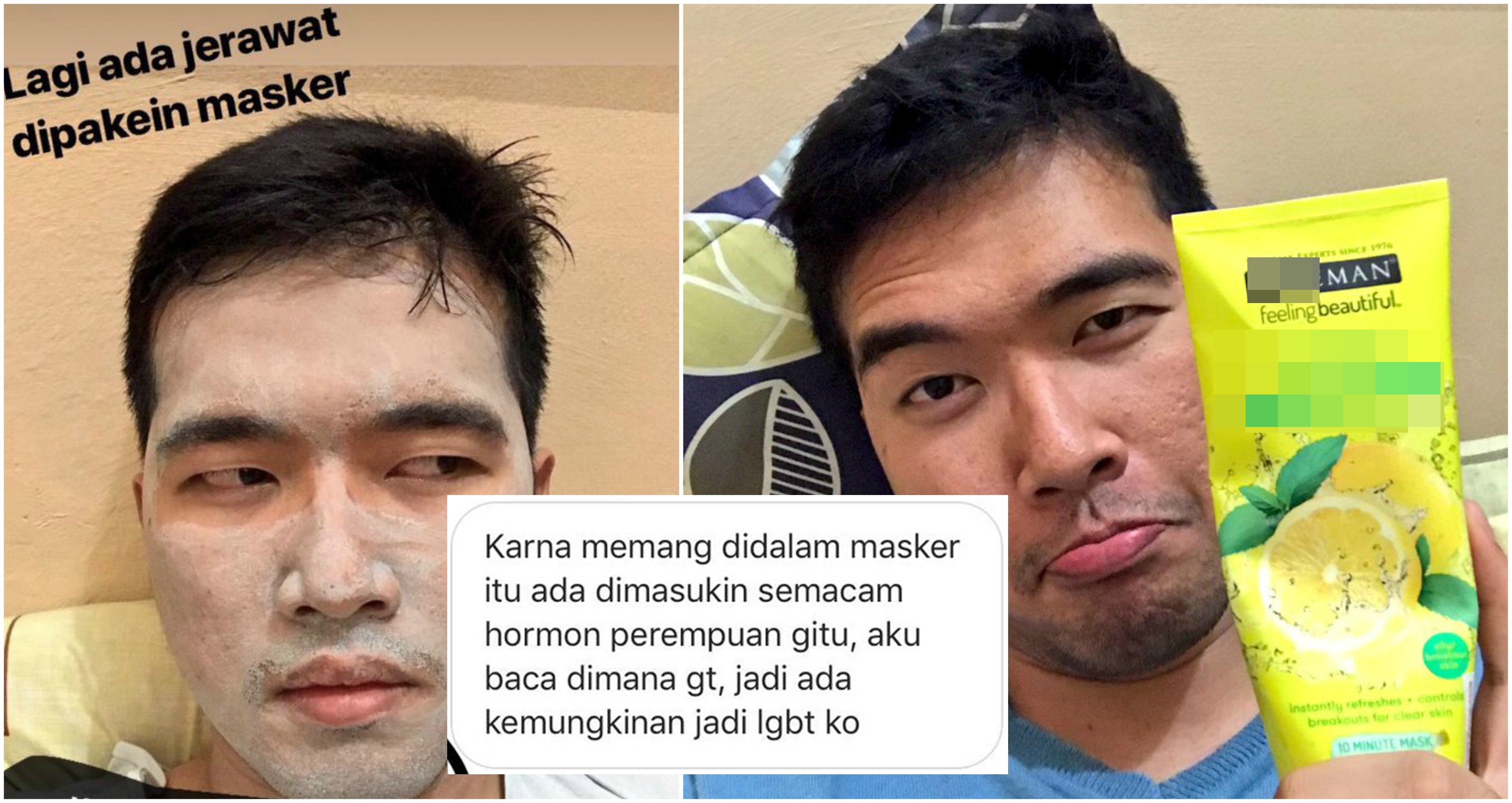 Hanya karena Maskeran, Cowok ini Diserang Warganet. Katanya: “Di dalam Masker Ada DNA Perempuan!”