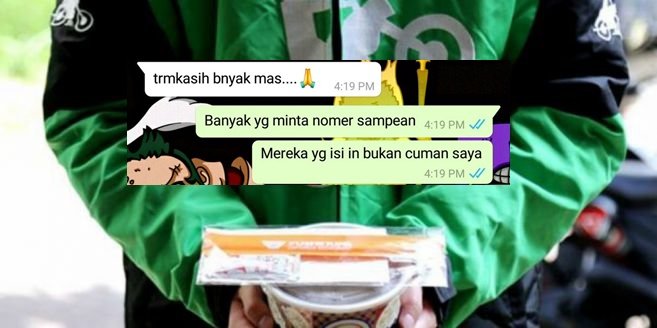 Gratiskan Makanan Pelanggan yang Ketiduran, Driver Ojol Dapat Kejutan dari Warganet. Kekuatan Medsos!