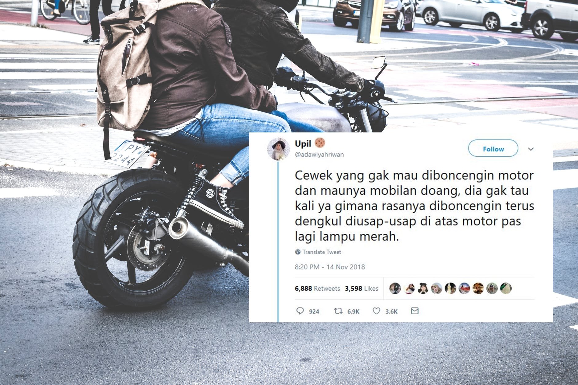 15 Hal ini Cuma Dirasain Cewek yang Mau Boncengan Motor. Yang Maunya Naik Mobil, Yakin Nggak Iri?