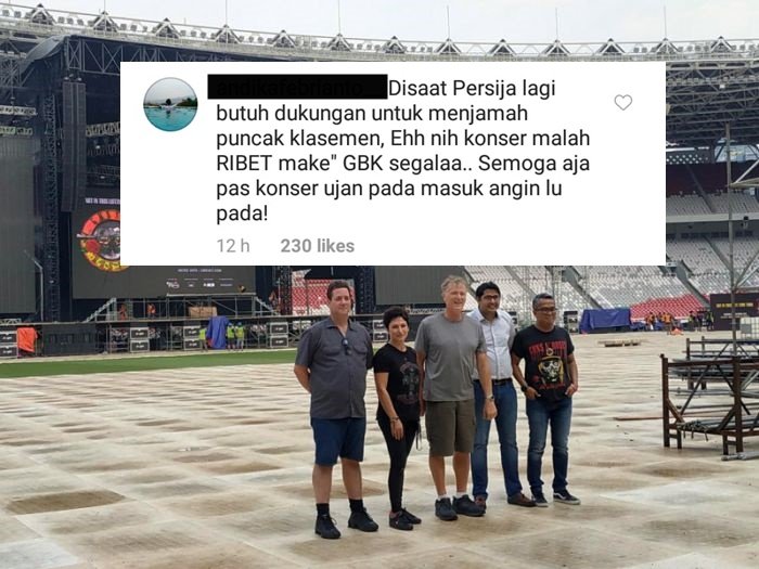 Jelang Konser Guns N’ Roses, Beberapa Warganet Protes Karena Lokasinya di SUGBK. Lalu, Mau di Mana?