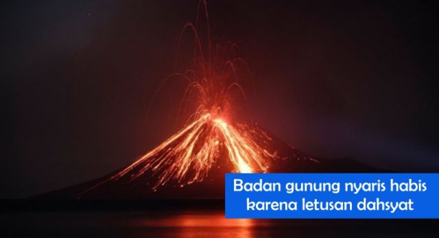 10 Potret Dahsyatnya Letusan Krakatau Tahun 1883. Sampai Timbulkan Tsunami Raksasa 40 Meter!