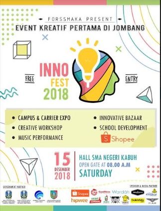 Innofest 2018; Event Kreatif Buat Millenial di Jombang. Yakin Mau Lewatin?