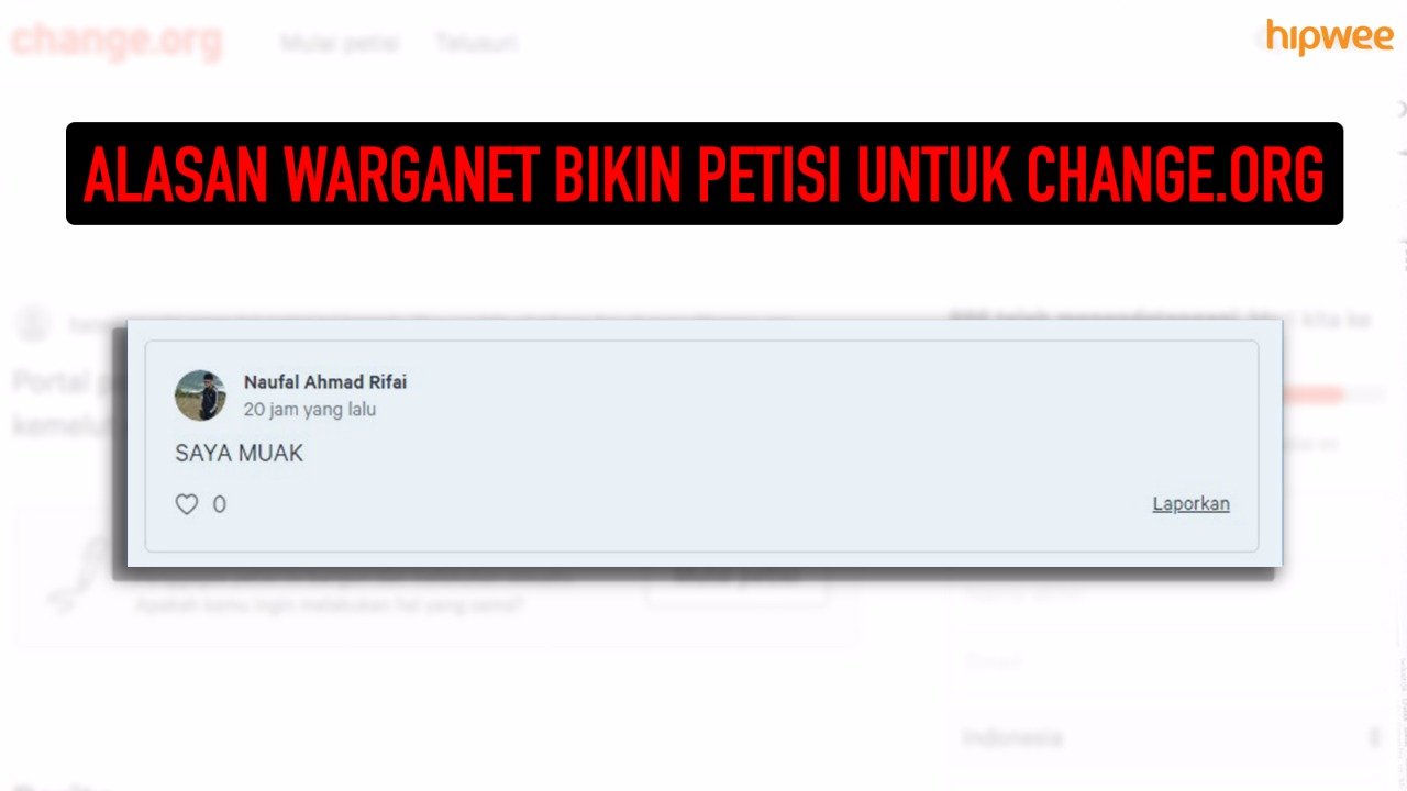 Muncul Petisi Online buat Bubarkan Situs Petisinya, Warganet Punya Beragam Alasan untuk Tanda Tangan