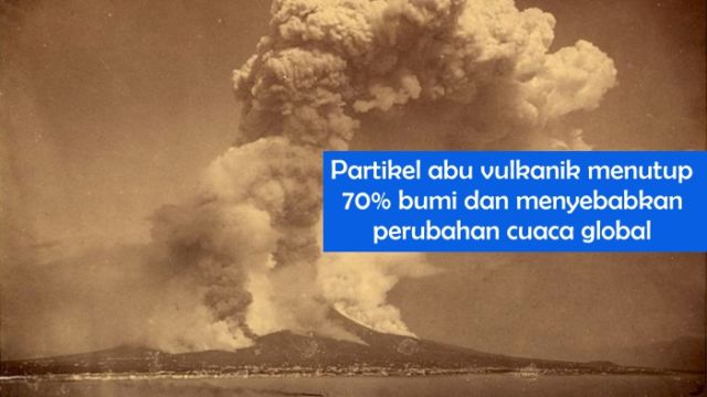 10 Potret Dahsyatnya Letusan Krakatau Tahun 1883. Sampai Timbulkan Tsunami Raksasa 40 Meter!