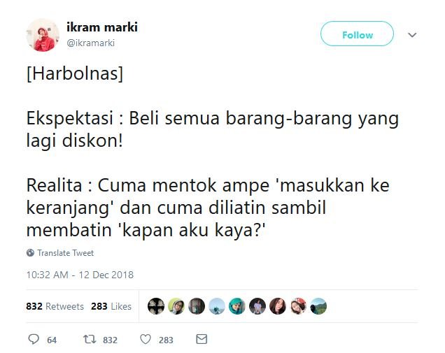 Selalu Ditunggu Tiap Tahun, ini 12 Ekspektasi vs Realitas Menyesakkan Harbolnas bagi Warganet. Kocak~