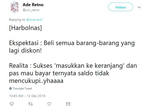 Selalu Ditunggu Tiap Tahun, ini 12 Ekspektasi vs Realitas Menyesakkan Harbolnas bagi Warganet. Kocak~