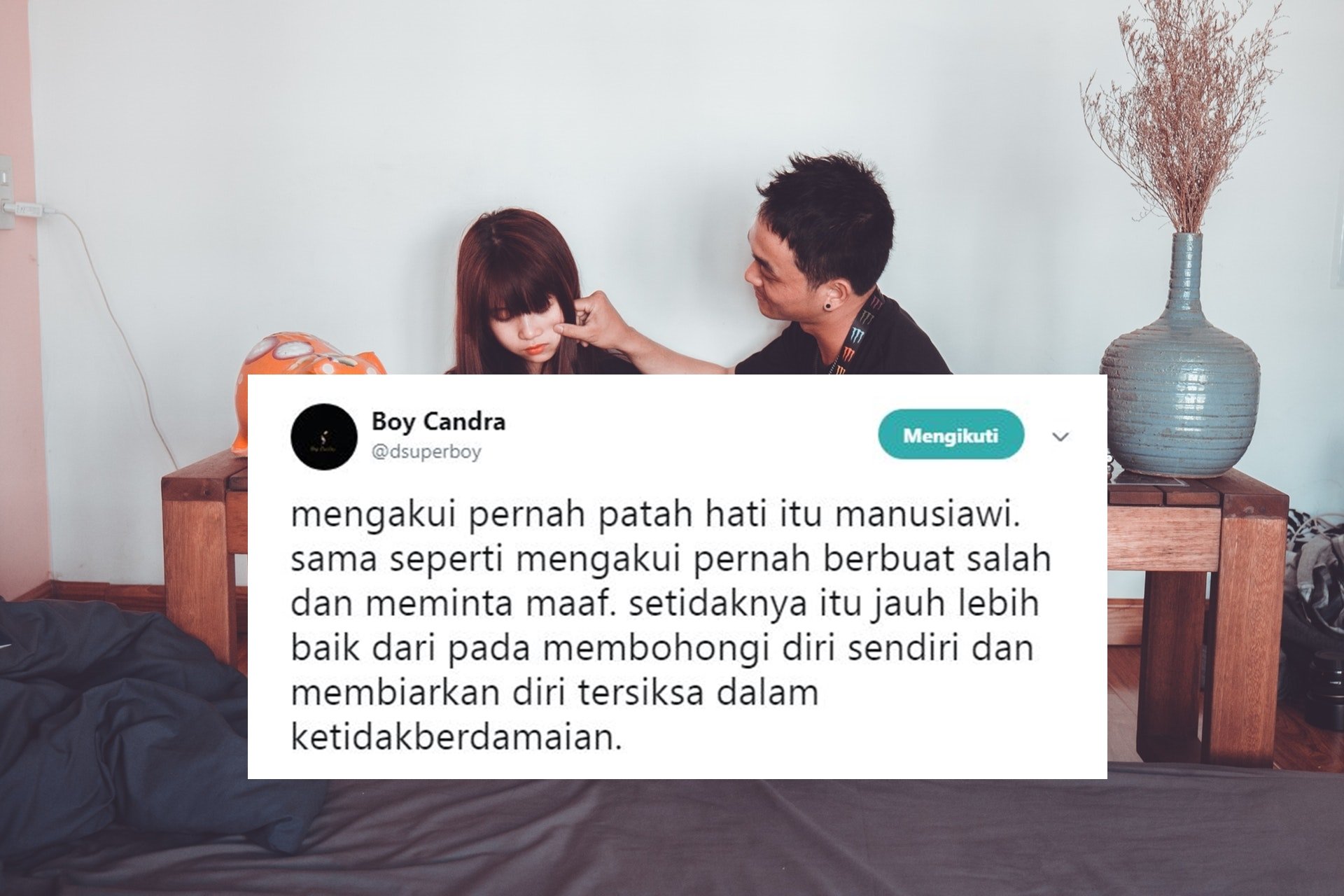 6 Alasan Bahwa Tak Mengakui Diri Pernah Patah Hati, Bisa Jadi Penghalang Jodohmu Selama Ini