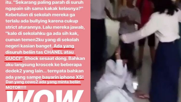 Selebgram Bagikan Cerita Model Bullying Masa Kini: Kakak Kelas Minta Chanel, Gucci, Sampai Motor!