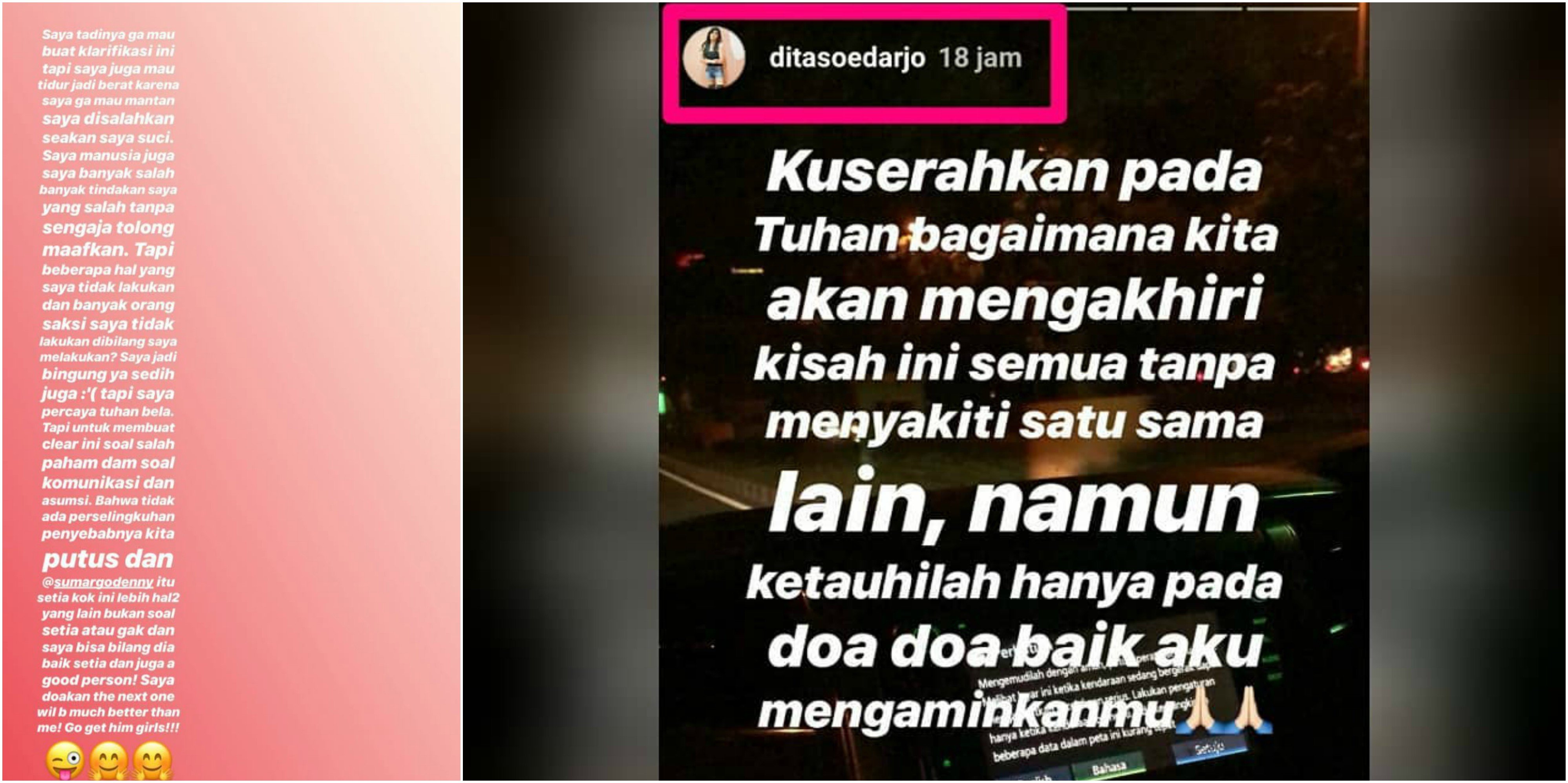 Meski Putuskan Berpisah, Dita Soedarjo-Denny Sumargo Tetap Damai dan Saling Memaafkan. Salut!