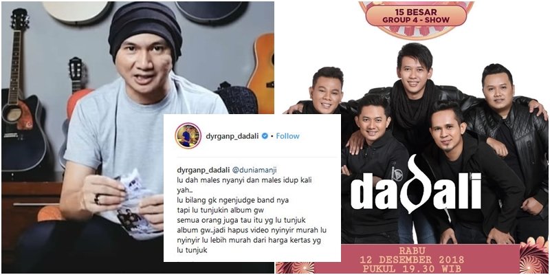 Albumnya Dipakai untuk Bahan Perbandingan dengan Milik Rizky Febian, Band ‘Dadali’ Tuntut Video Anji