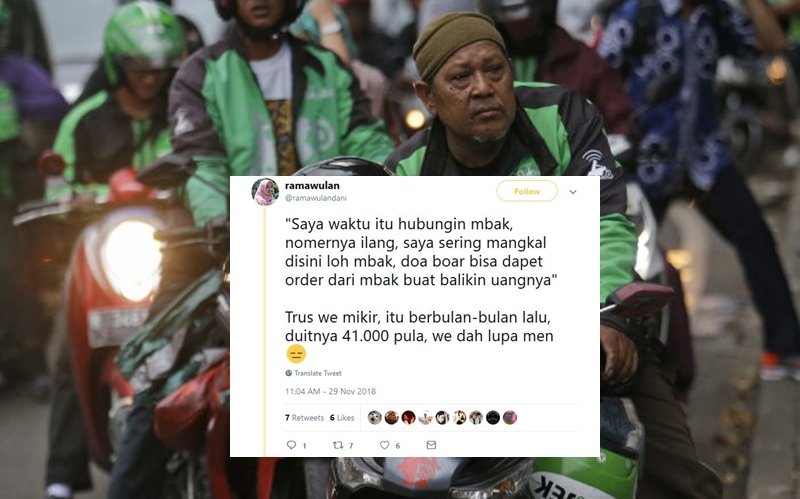 Lama Menunggu Dipertemukan Lagi dengan Penumpangnya, Cerita Driver Ojol ini Bikin Kita Ikut Bahagia