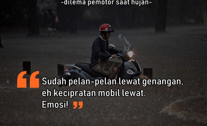 Selain Basah, 8 Masalah ini Pasti Dialami Pengendara Motor Saat Hujan. Sepele sih, Tapi Nyakitiiiin, kan?