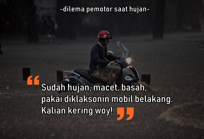 Selain Basah, 8 Masalah ini Pasti Dialami Pengendara Motor Saat Hujan. Sepele sih, Tapi Nyakitiiiin, kan?