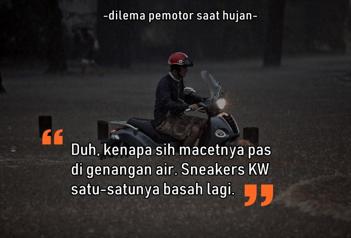 Selain Basah, 8 Masalah ini Pasti Dialami Pengendara Motor Saat Hujan. Sepele sih, Tapi Nyakitiiiin, kan?