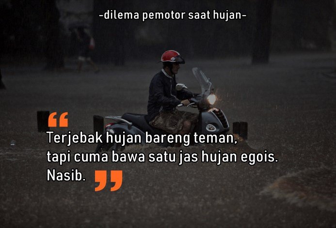 Selain Basah, 8 Masalah ini Pasti Dialami Pengendara Motor Saat Hujan. Sepele sih, Tapi Nyakitiiiin, kan?