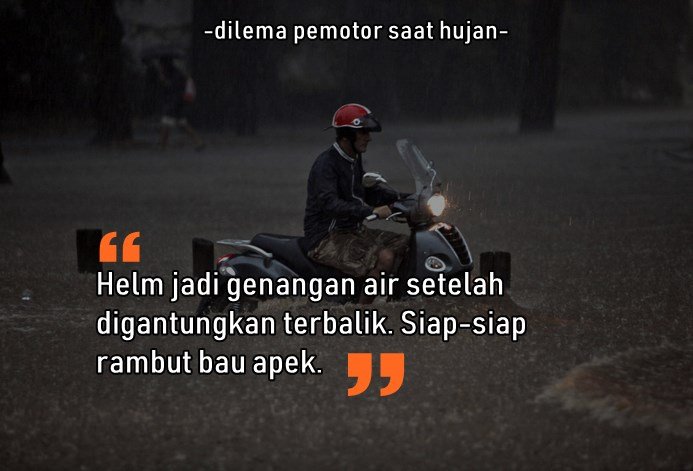 Selain Basah, 8 Masalah ini Pasti Dialami Pengendara Motor Saat Hujan. Sepele sih, Tapi Nyakitiiiin, kan?