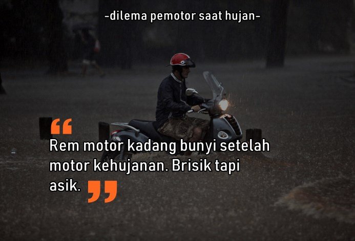 Selain Basah, 8 Masalah ini Pasti Dialami Pengendara Motor Saat Hujan. Sepele sih, Tapi Nyakitiiiin, kan?