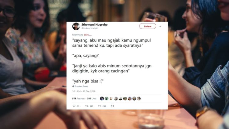 13 Syarat Kocak dari Pacar, Kalau Kamu Pengen Diajak Nongkrong Bareng Temen-Temennya. Kebiasaan Sih~