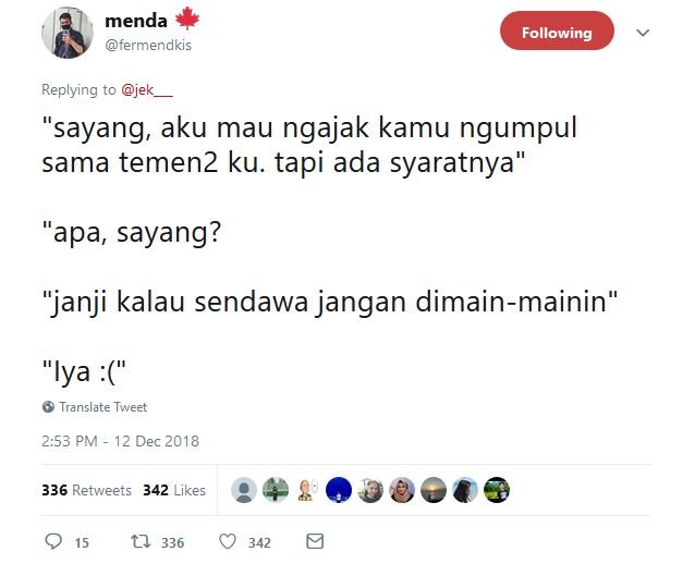 13 Syarat Kocak dari Pacar, Kalau Kamu Pengen Diajak Nongkrong Bareng Temen-Temennya. Kebiasaan Sih~