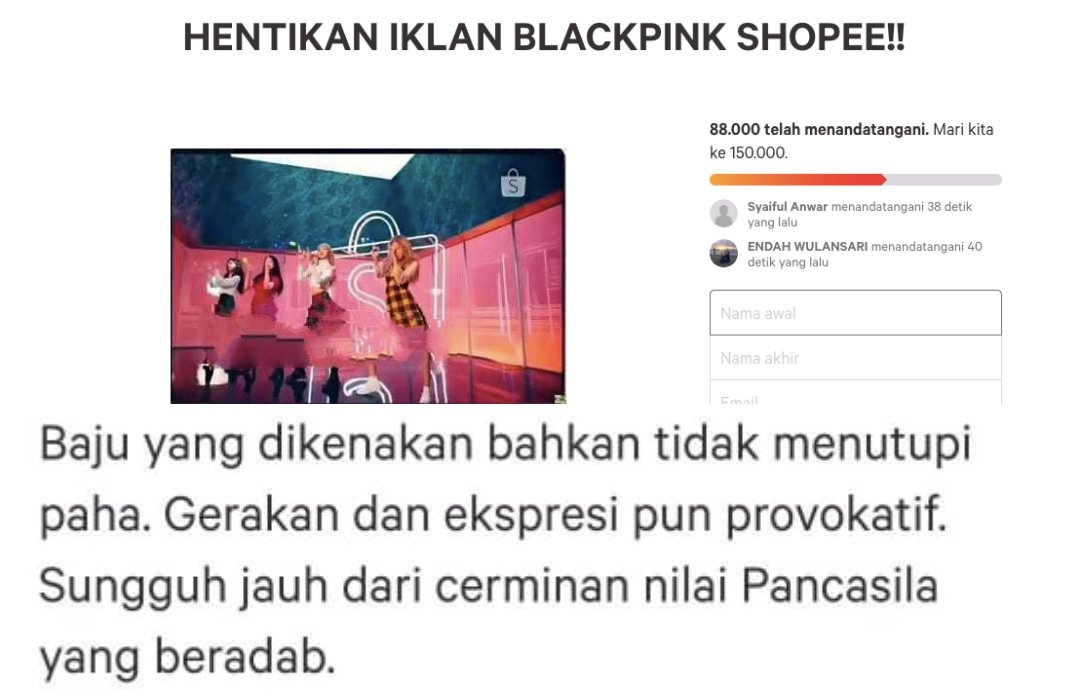 Paha Blackpink Kelihatan di Iklan Shopee Jadi Perdebatan Panas! Sampai Suruh Boikot Shopee Lo