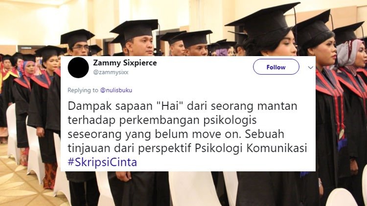 13 Pilihan Judul Skripsi Ilmiah nan Baper Ala Warganet. Hmm, Kalau Urusan Hati kok Cepet, Ya!