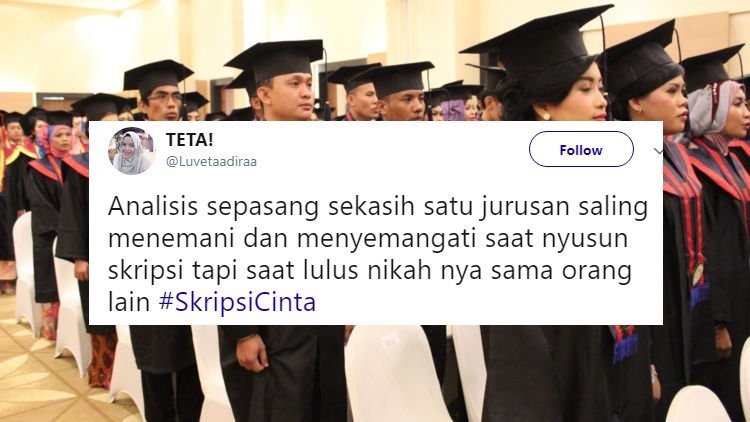 13 Pilihan Judul Skripsi Ilmiah nan Baper Ala Warganet. Hmm, Kalau Urusan Hati kok Cepet, Ya!