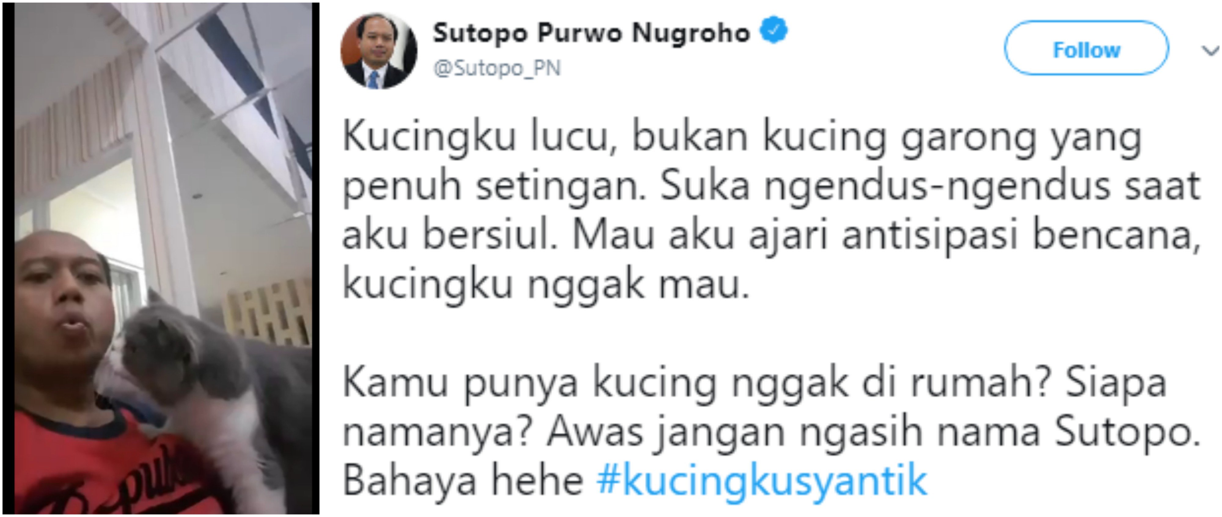 9 Petuah Kocak dan Bikin Baper ala Pak Sutopo. Yang Penting sih Tetap Informatif buat Semua Orang