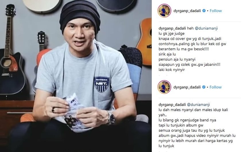 Albumnya Dipakai untuk Bahan Perbandingan dengan Milik Rizky Febian, Band 'Dadali' Tuntut Video Anji