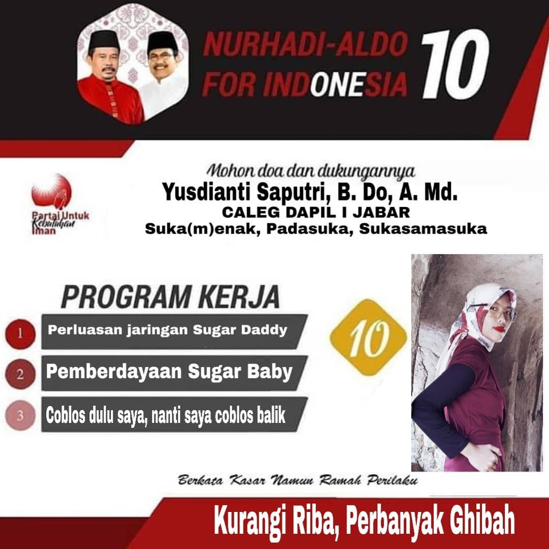 10+ Kontribusi Kreatif dari Warganet Demi Nyaleg buat Pemenangan Nurhadi-Aldo. Bisa Menang Telak nih!