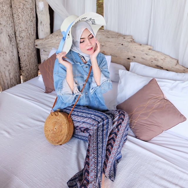 ootd hijab pakai topi