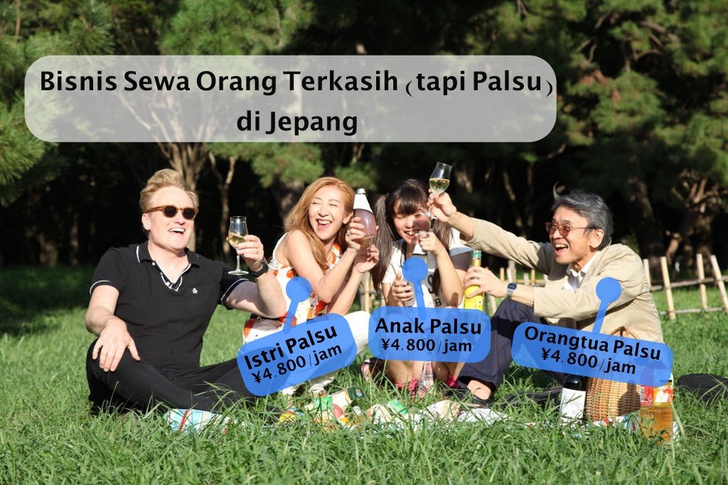 12 Potret Bisnis Keluarga Palsu yang Makin Populer di Jepang. Bisa Sewa Istri dan Anak Palsu Per Jam