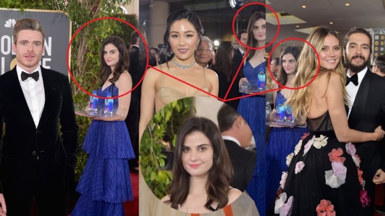 Kumpulan Photobomb dari Fiji Water Girl di Golden Globe Awards 2019. On Point Banget Tiap Posenya!