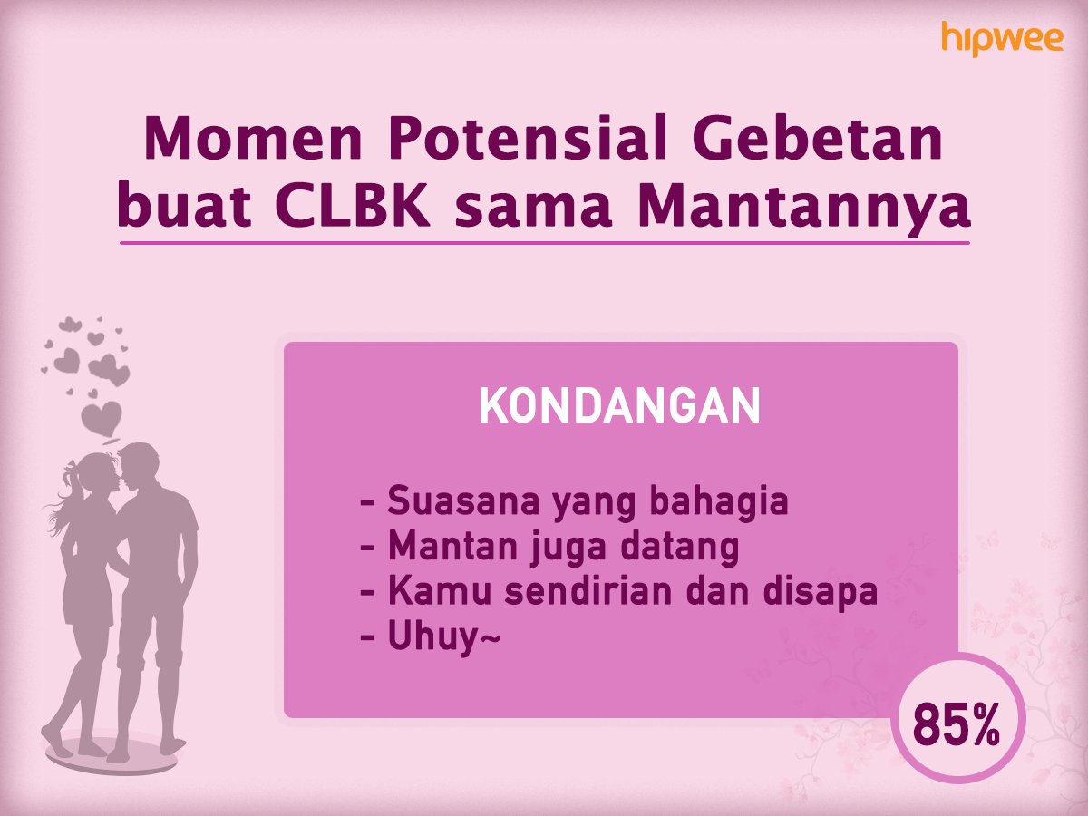 9+ Momen Potensial yang Bisa Bikin CLBK. Perlu Kamu Antisipasi nih, Biar Gebetan Nggak Balikan~