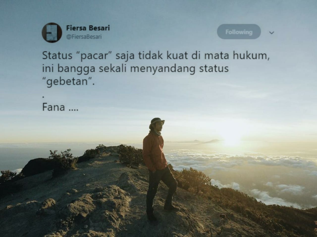 14 Bukti Sambatnya Fiersa Besari yang Masih Juga Layak Jadi Quotes Harianmu. Bener Juga nih, Bung!