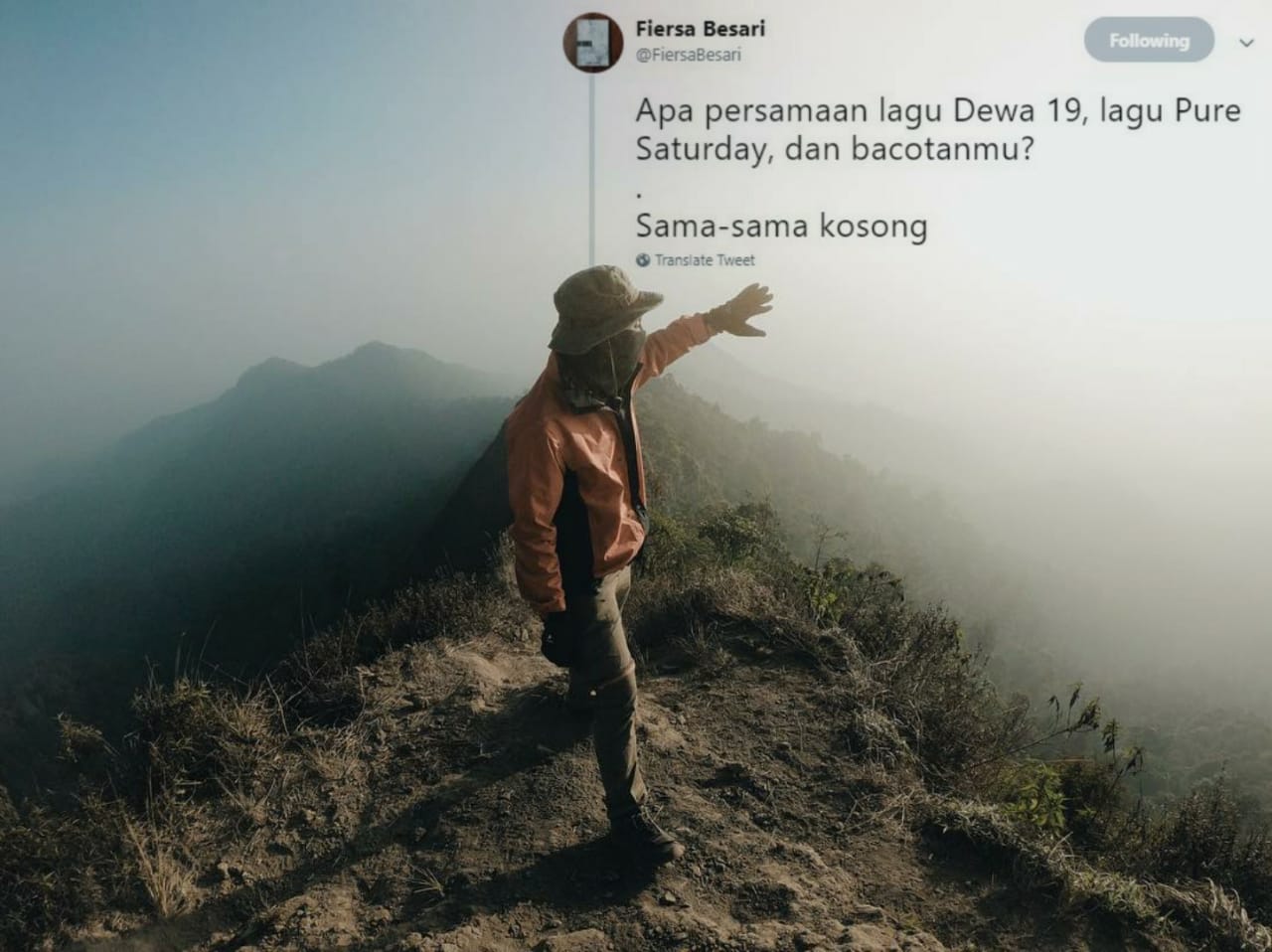 14 Bukti Sambatnya Fiersa Besari yang Masih Juga Layak Jadi Quotes Harianmu. Bener Juga nih, Bung!