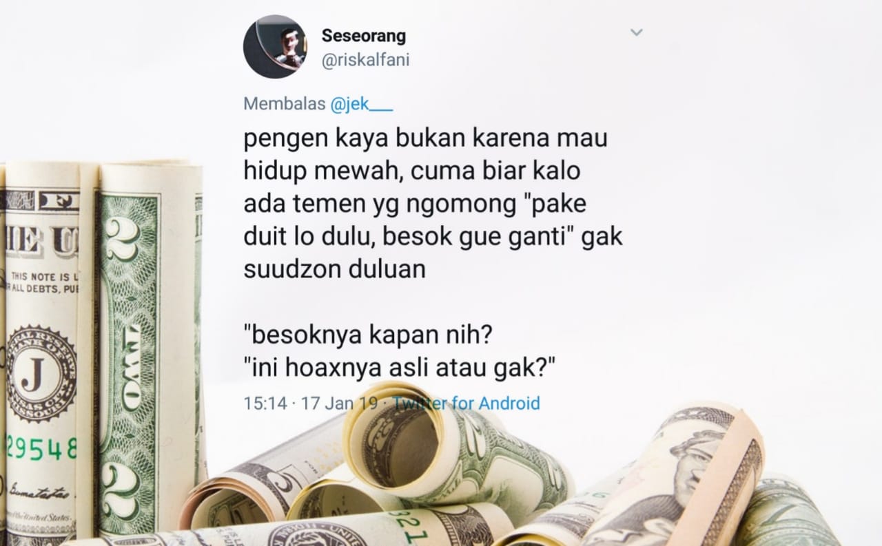 12 Motivasi Sobat Missqueen Pengen Jadi Orang Kaya. Nggak Melulu Soal Mobil Mewah dan Rumah Megah~