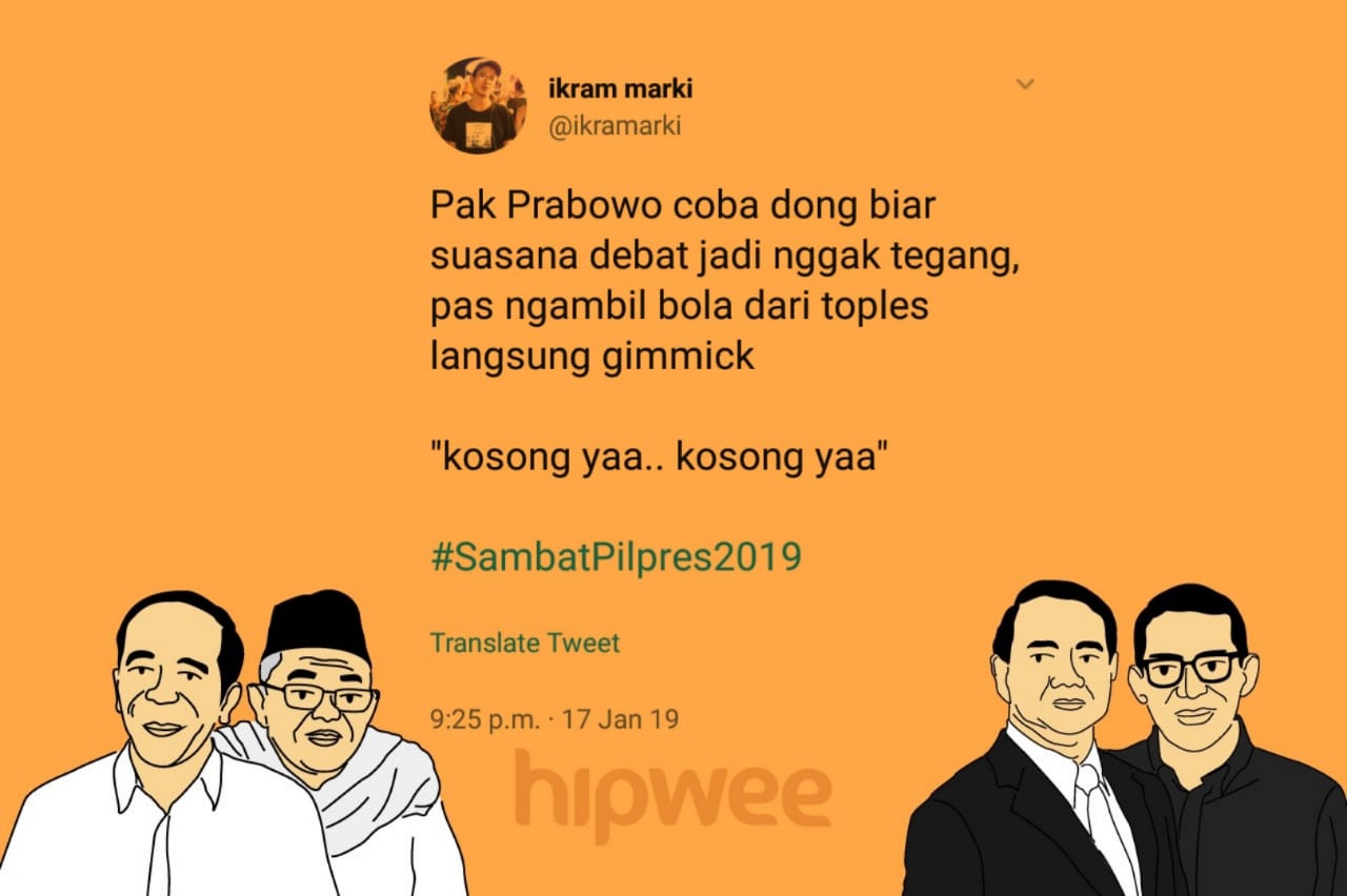 14 Plot Twist Absurd dari Debat Capres Semalam. Selalu Ada Kaum Selow yang Ngelawak di Segala Kondisi~