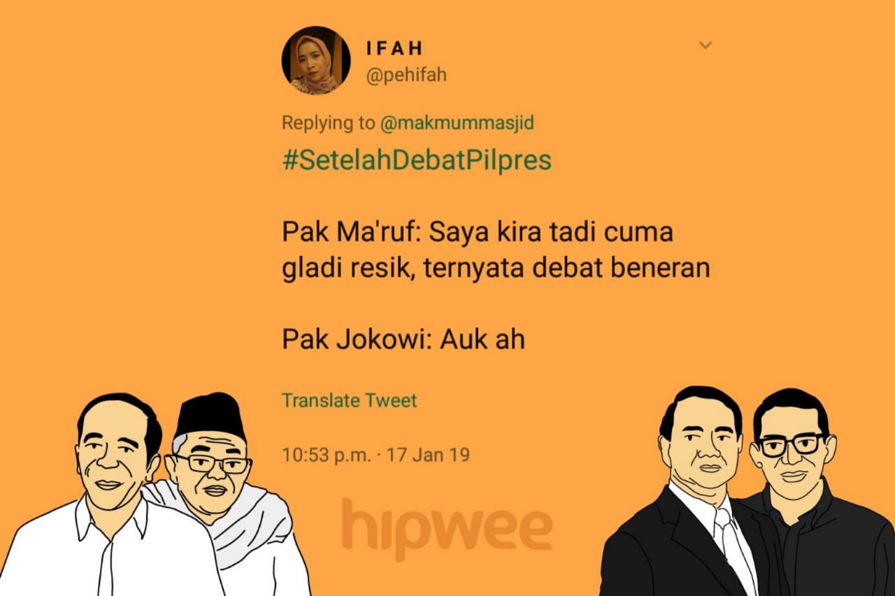 14 Plot Twist Absurd dari Debat Capres Semalam. Selalu Ada Kaum Selow yang Ngelawak di Segala Kondisi~