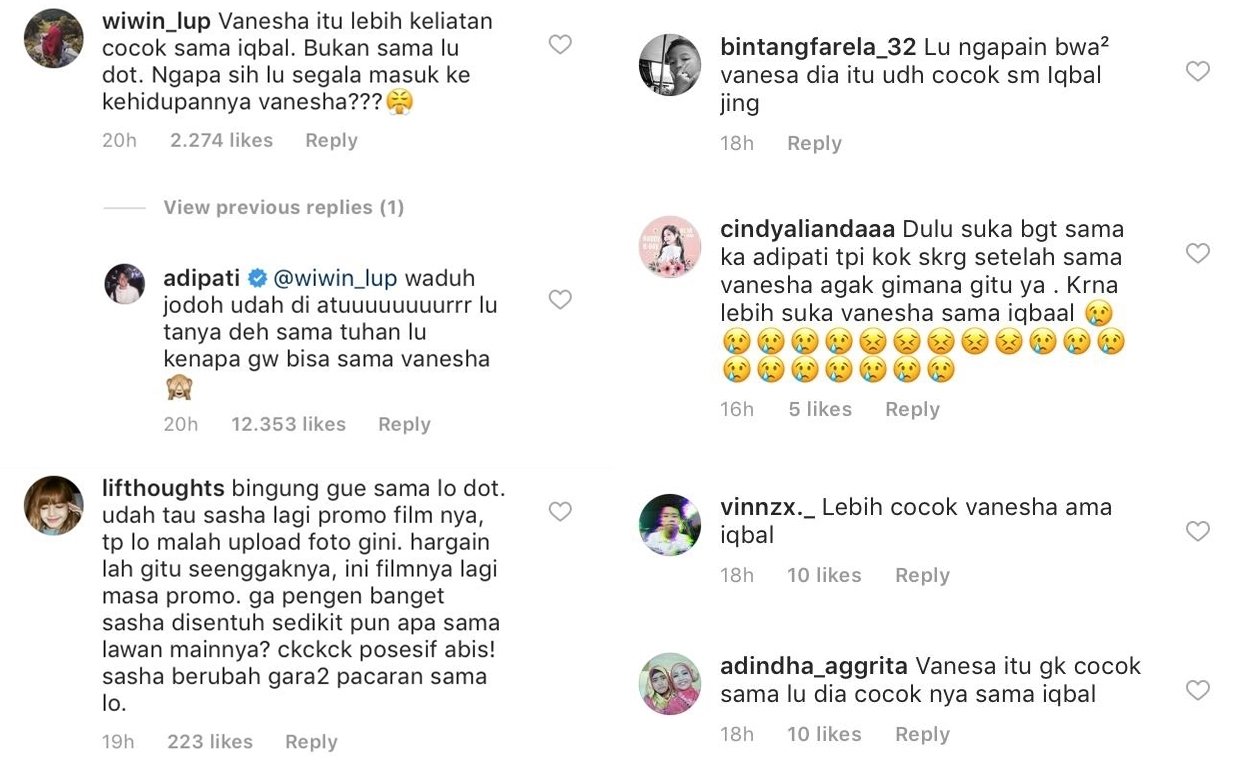 Unggah Foto Sang Kekasih, Adipati 'Disemprot' Penggemar Dilan-Milea. Ngeri Ya Fans Militan Ini!