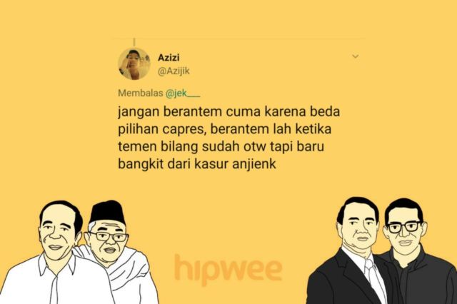 Berantem Gara-gara Beda Pilihan Capres itu Nggak Keren. Kalau 15 Hal Sepele ini sih Boleh deh, Yha~