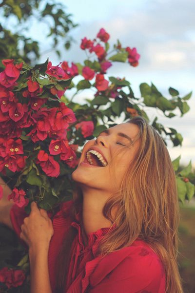 Girl with Flowers