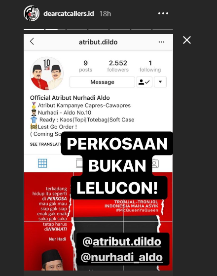 Belajar dari Lelucon di Akun Atribut Nurhadi Aldo. Pemerkosaan Memang Nggak Seharusnya Jadi Guyonan