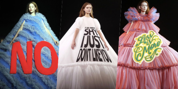 8 Gaya Fesyen Nyeleneh Victor and Rolf dari Paris Couture Week Ini Usung Slogan Unik. Berani Coba?