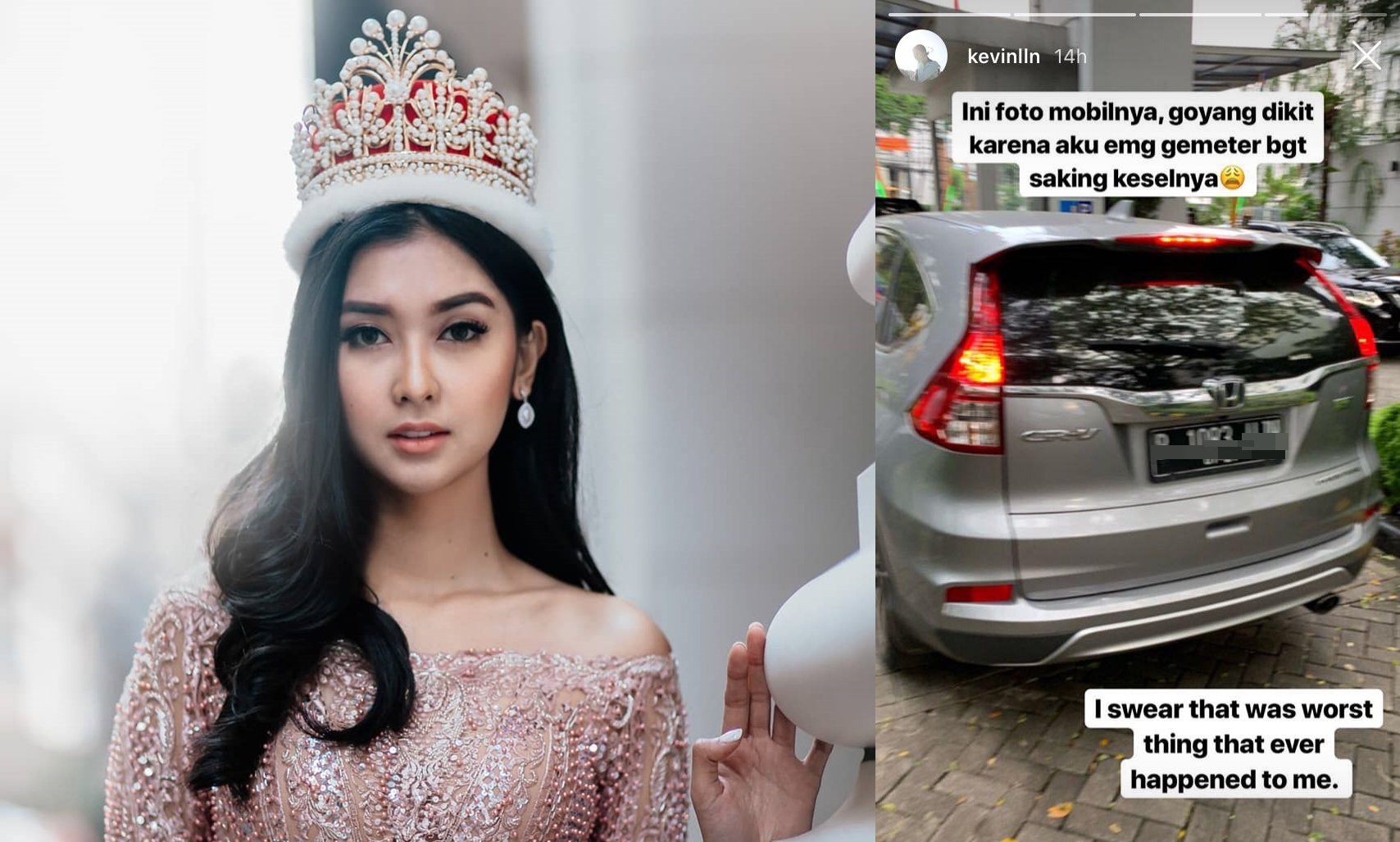 Sudah Pakai Busana Sopan, Miss International 2017 ‘Digoda’ Bapak-Bapak dari Dalam Mobil. Miris!