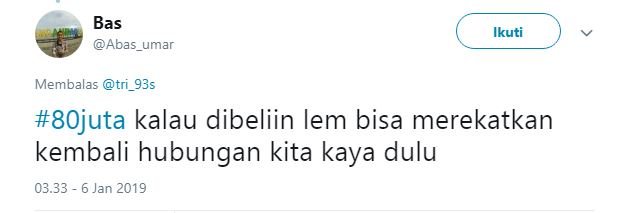 Warganet Twitter Berandai-andai Duit 80 Juta Bisa Buat Beli Apa. Pada Kreatif bin Kocak Idenya!