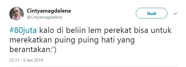 Warganet Twitter Berandai-andai Duit 80 Juta Bisa Buat Beli Apa. Pada Kreatif bin Kocak Idenya!